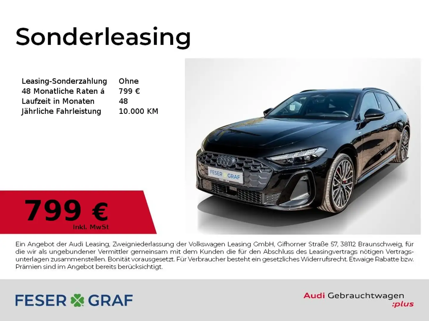 Audi A5 Avant 2x S line /Matrix/Leder/Standhzg/B&O/Tech Pr Schwarz - 1