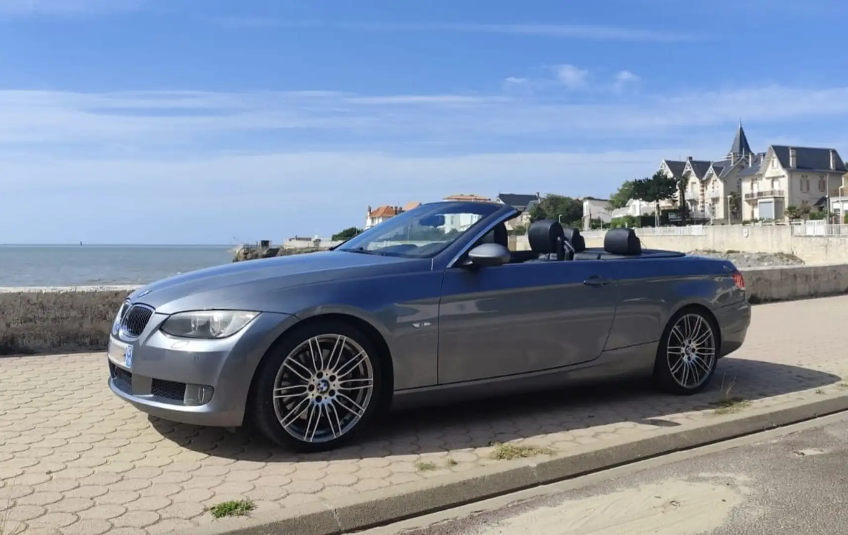 BMW 335 Cab 335i Luxe A Gris - 1
