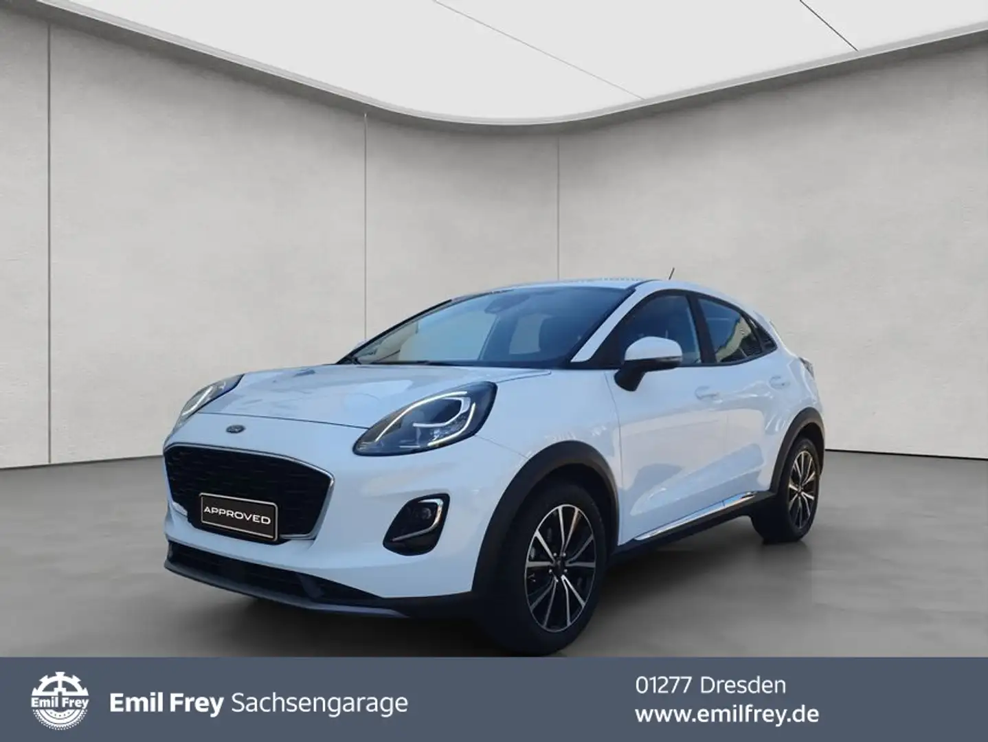 Ford Puma 1.0 EB Hybrid TITANIUM DESIGN Allwetter Weiß - 1