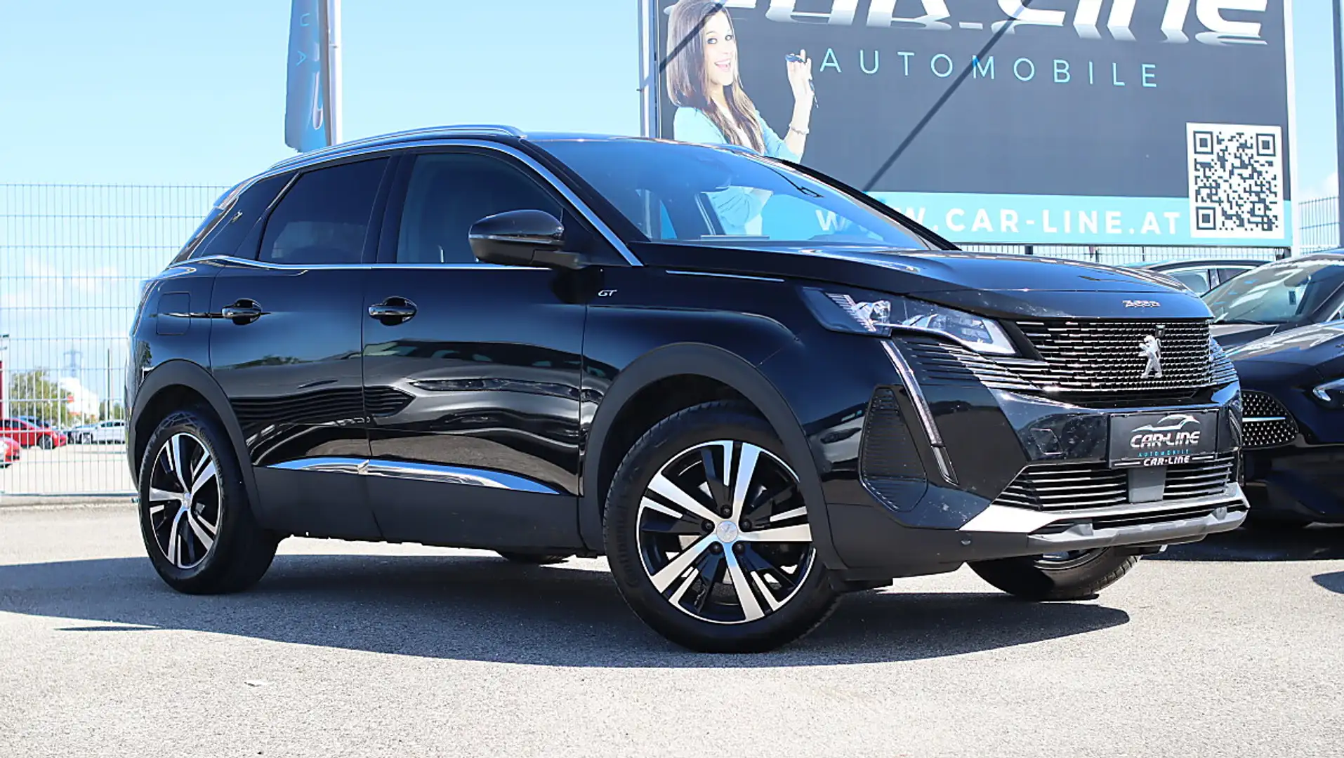 Peugeot 3008 1.5 BlueHDi GT Line LED AHK ACC Parkassistent S... Schwarz - 1