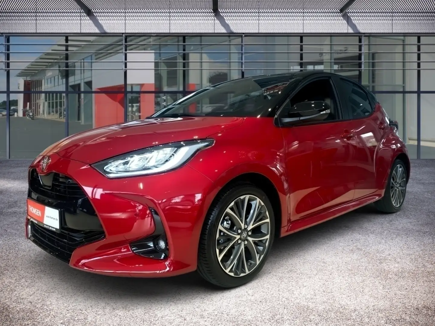 Toyota Yaris Style 130 PS LED SHZ RFK ACC NAVI Klima Rot - 2