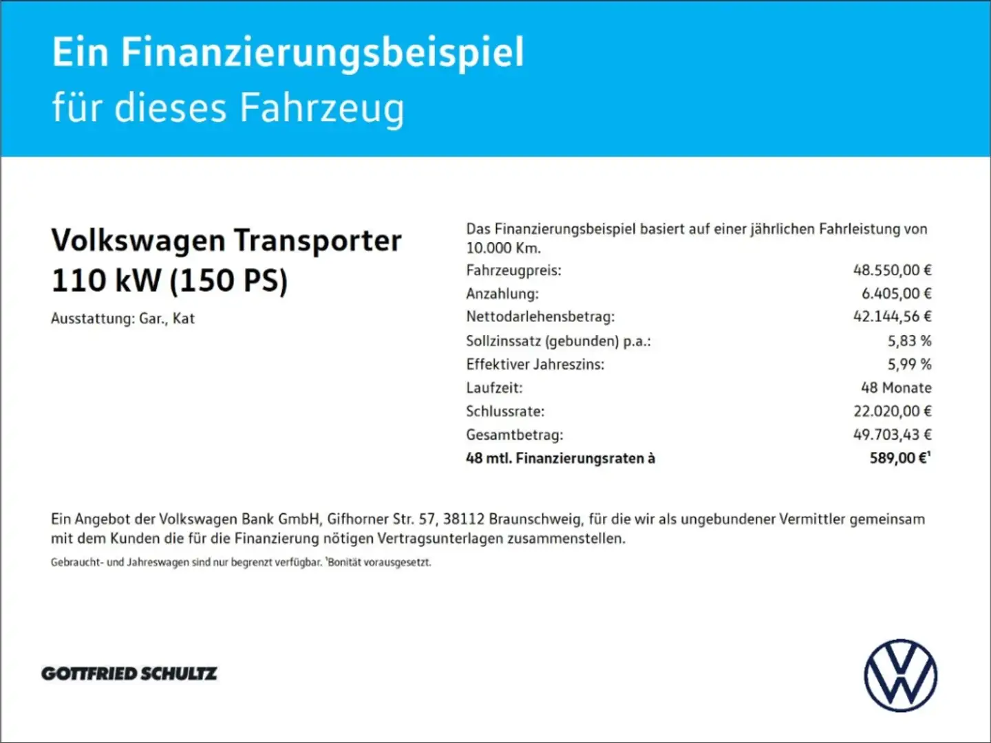 Volkswagen Transporter T7 Kasten 2.0l TDI DSG LED GJR AHK KLIMA HECKFLÜGE Grau - 2