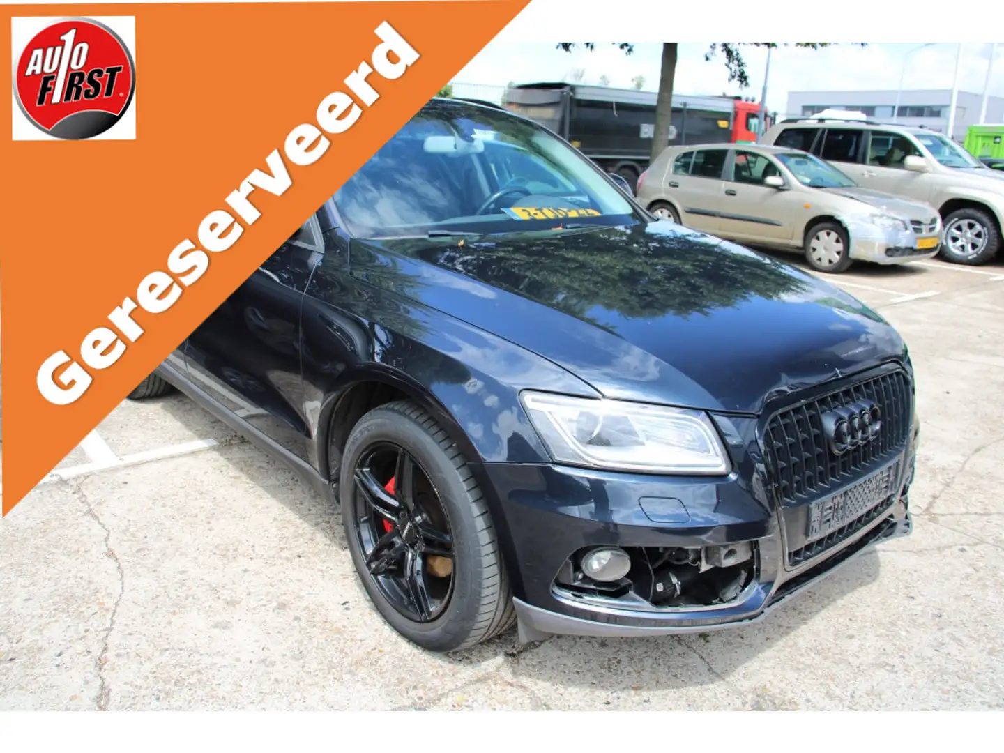 Audi Q5 LET OP voorschade 2.0 TDI PL Bns Blauw - 1