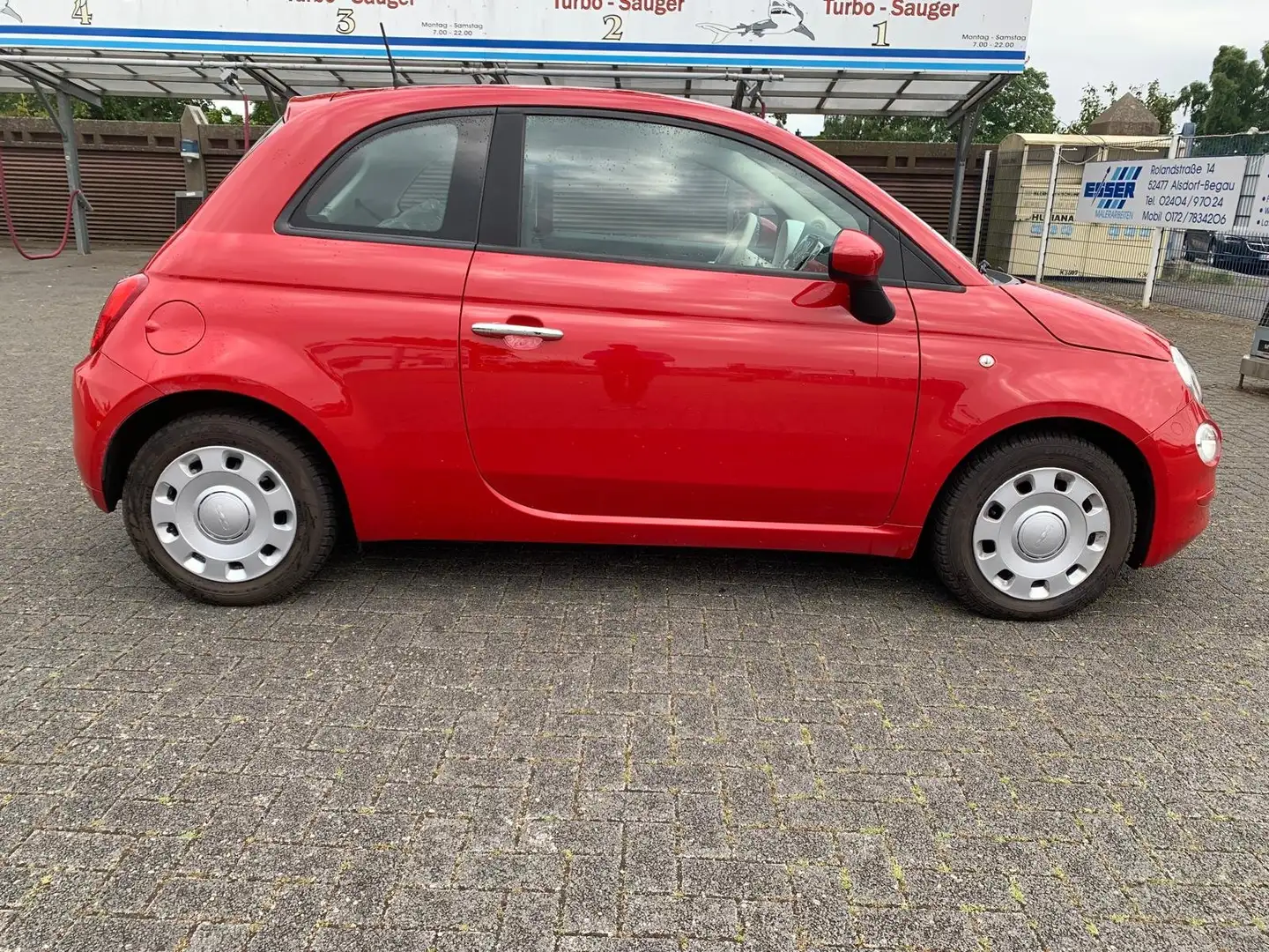 Fiat 500 Pop/1St Hand / 8fach/DAB/Klima Rot - 2