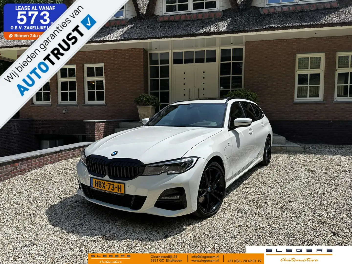 BMW 330 3-serie Touring 330e High Executive, M-Sport, BMW Blanc - 1