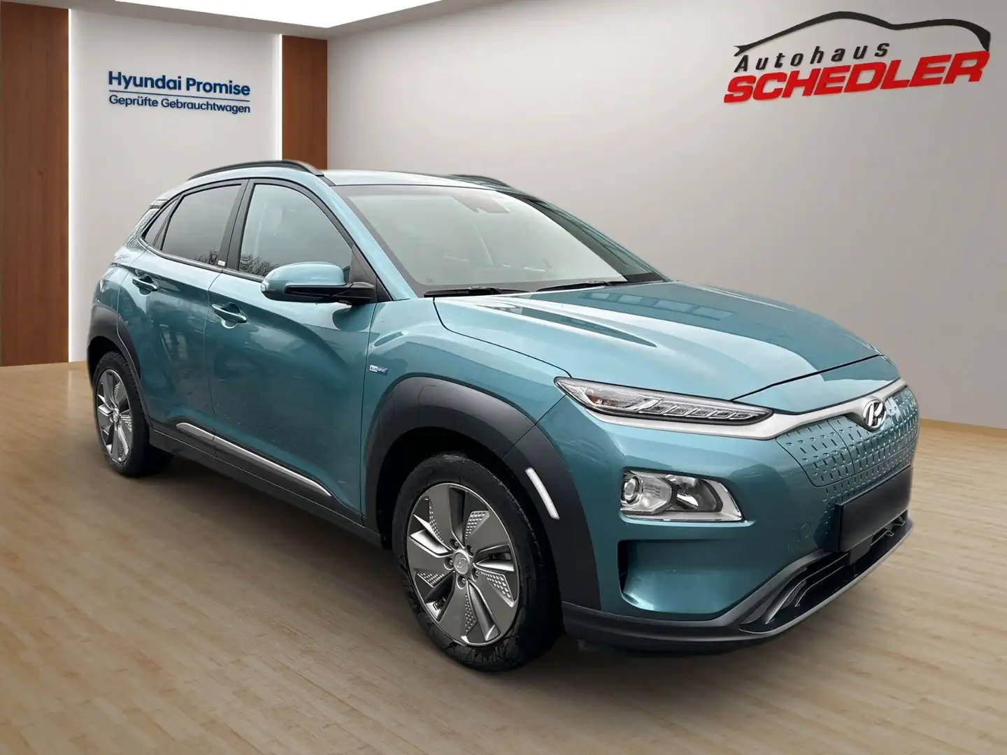 Hyundai KONA Elektro Advantage 136PS+NAVI+WÄRMEPUMPE+PDC Azul - 2