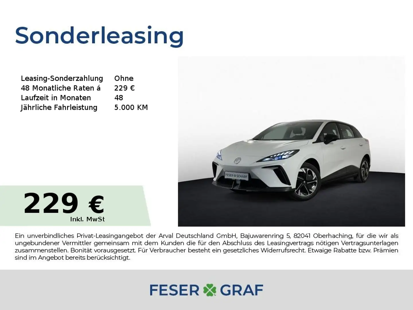 MG MG4 Standard *ab 229,-  / Monat Privatleasing!* Weiß - 1