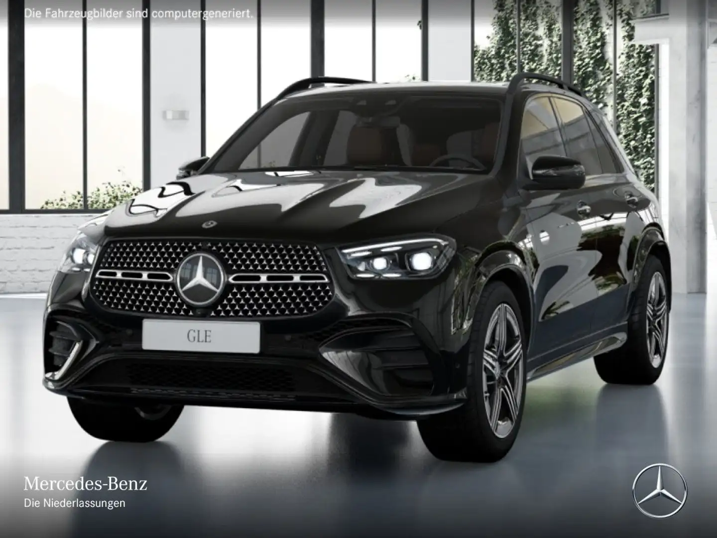 Mercedes-Benz GLE 350 de 4M AMG+NIGHT+PANO+360+AHK+MULTIBEAM+HUD Schwarz - 2
