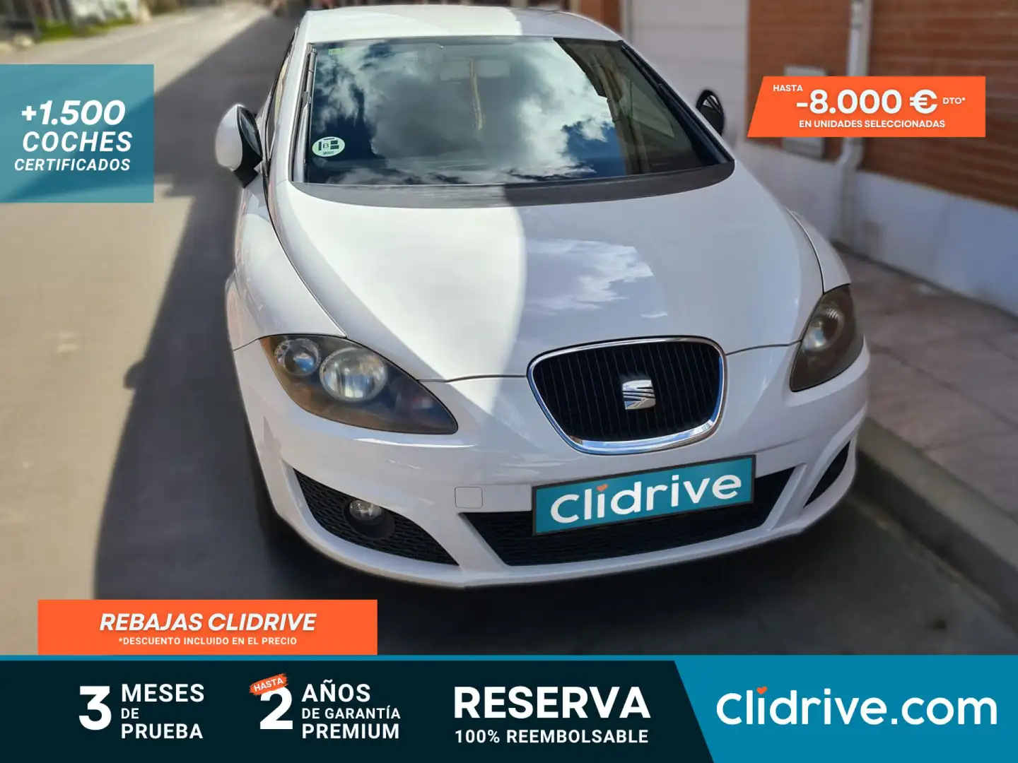 SEAT Leon 1.6TDI CR Reference 90 Blanco - 1