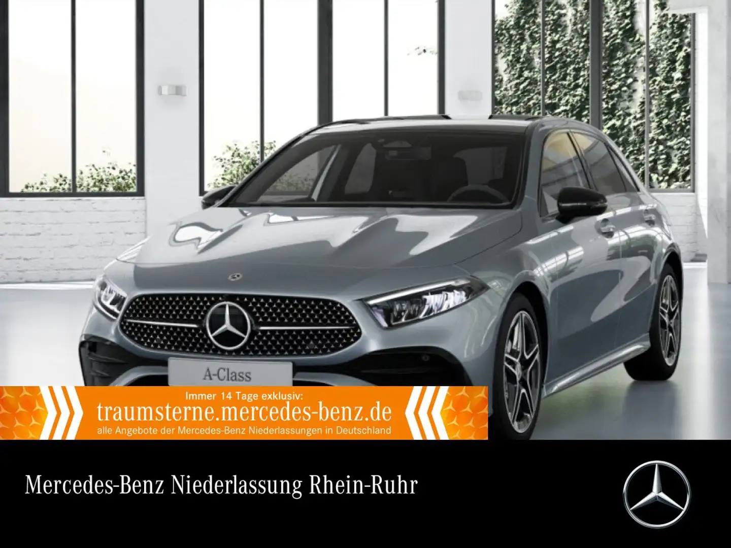 Mercedes-Benz A 180 AMG+NIGHT+PANO+LED+KAMERA+TOTW+KEYLESS+7G Silber - 1