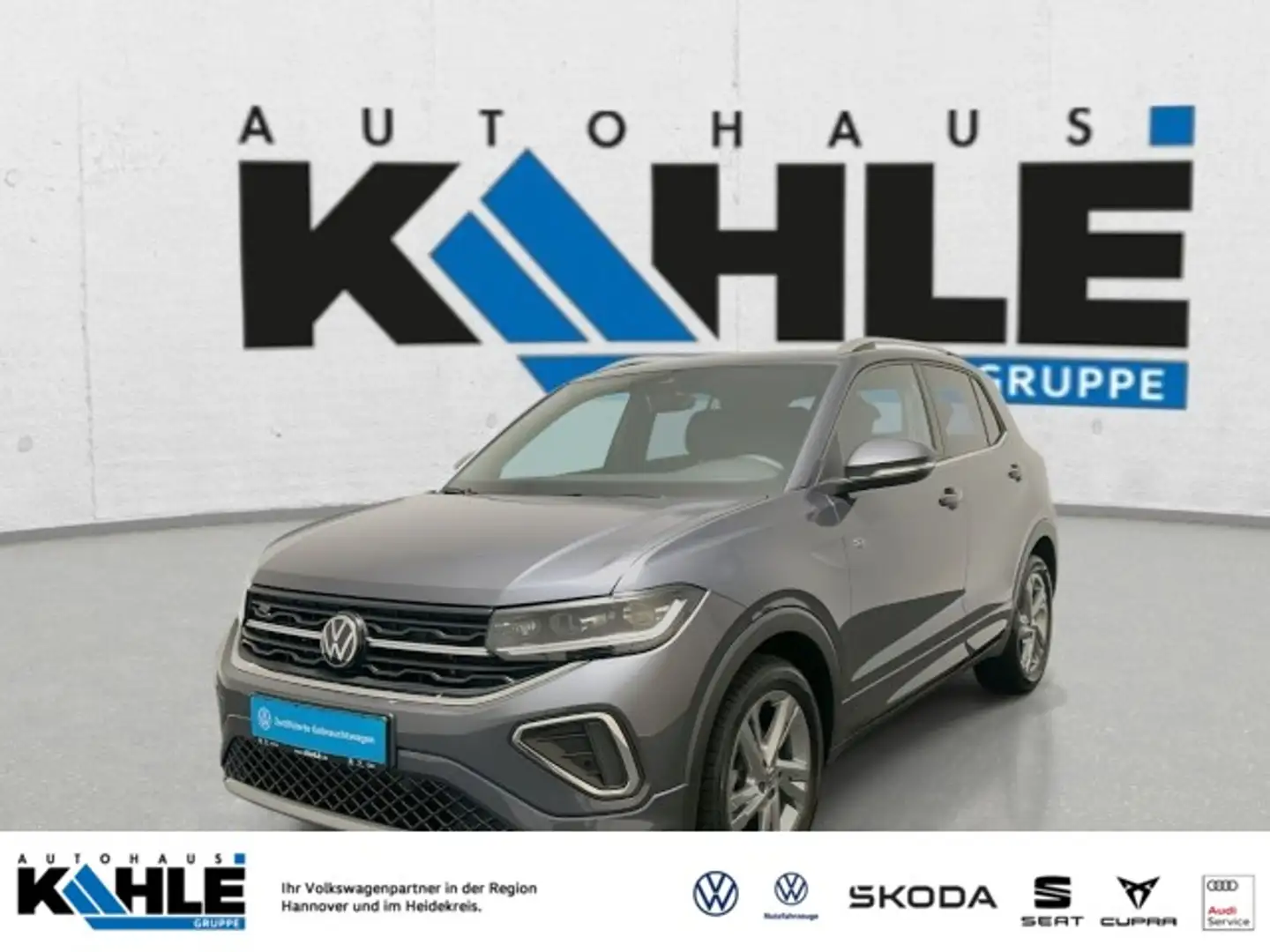 Volkswagen T-Cross 1.5 TSI DSG R-Line Klima Navi Rückfahrkamera Grau - 1