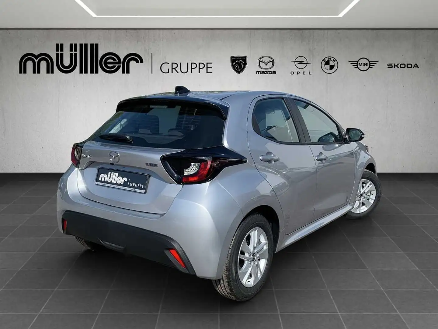 Mazda 2 Hybrid VVT-i 116 PS e-CVT FWD CENTRE Mazda2 Hybrid Silber - 2