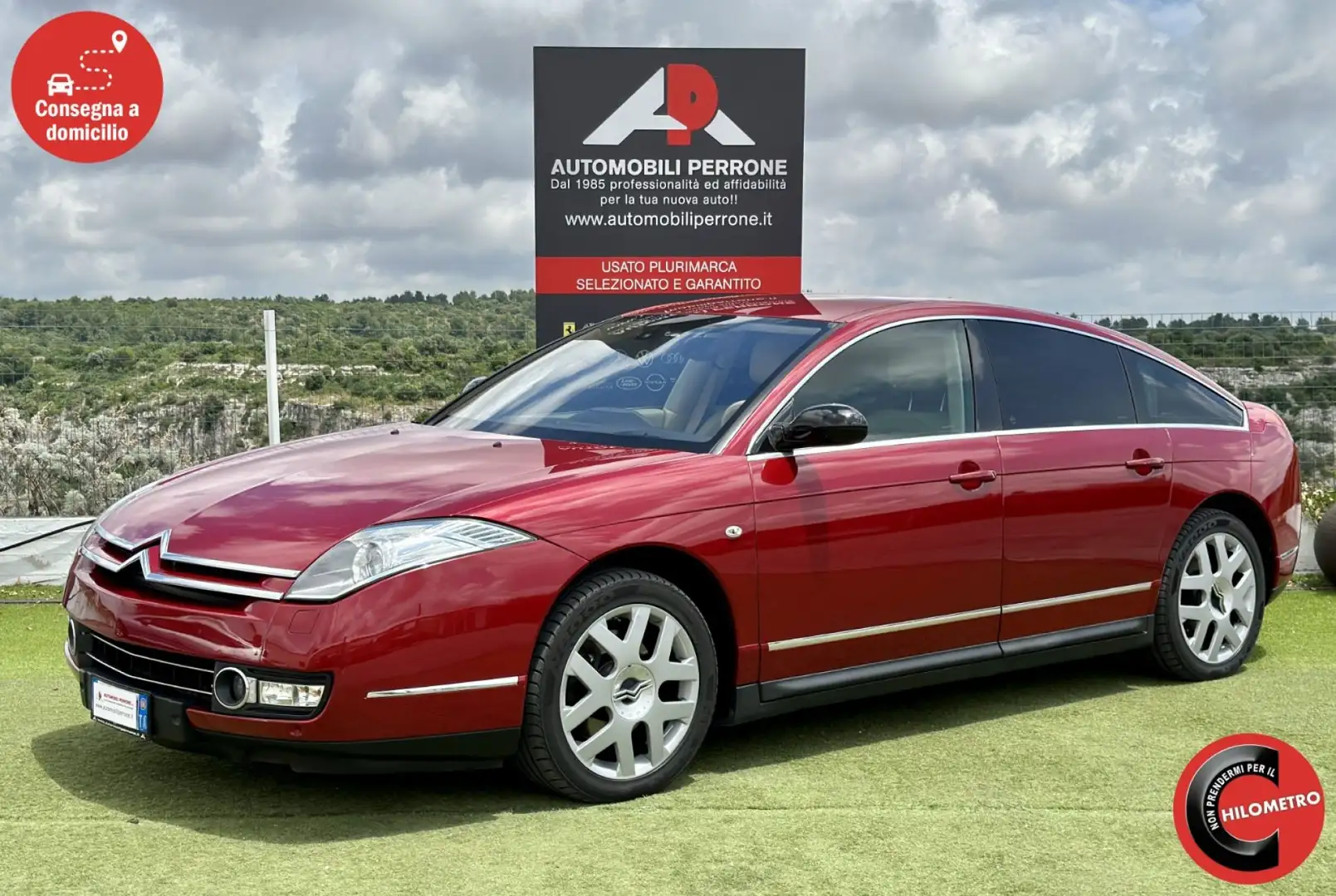 Citroen C6 2.7 B-T HDi 204cv Exclusive (Autom./Pelle/Navi) Rosso - 1