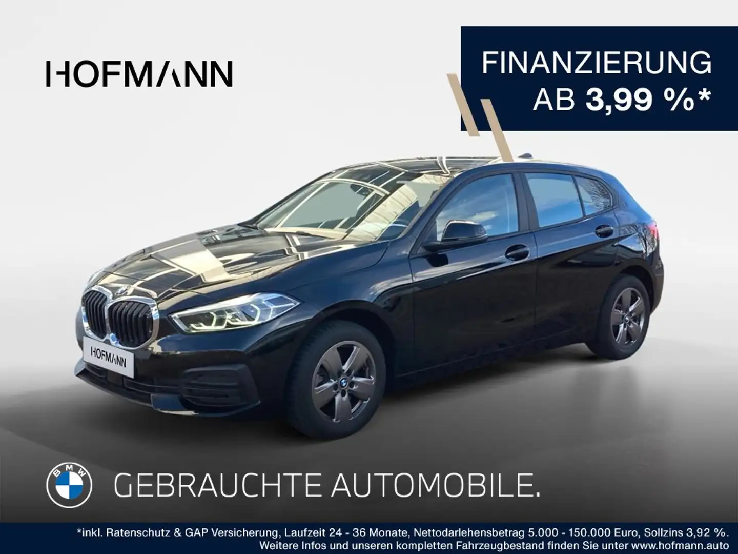 BMW 118 Advantage Schwarz - 1