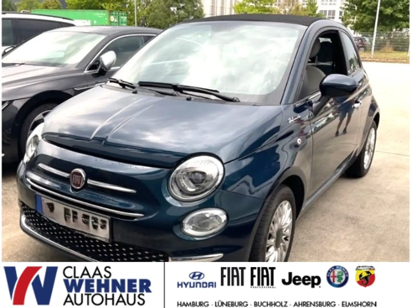 Fiat 500C DolceVita 1.0 Mild Hybrid EU6d MY21 UConnect Bleu - 1