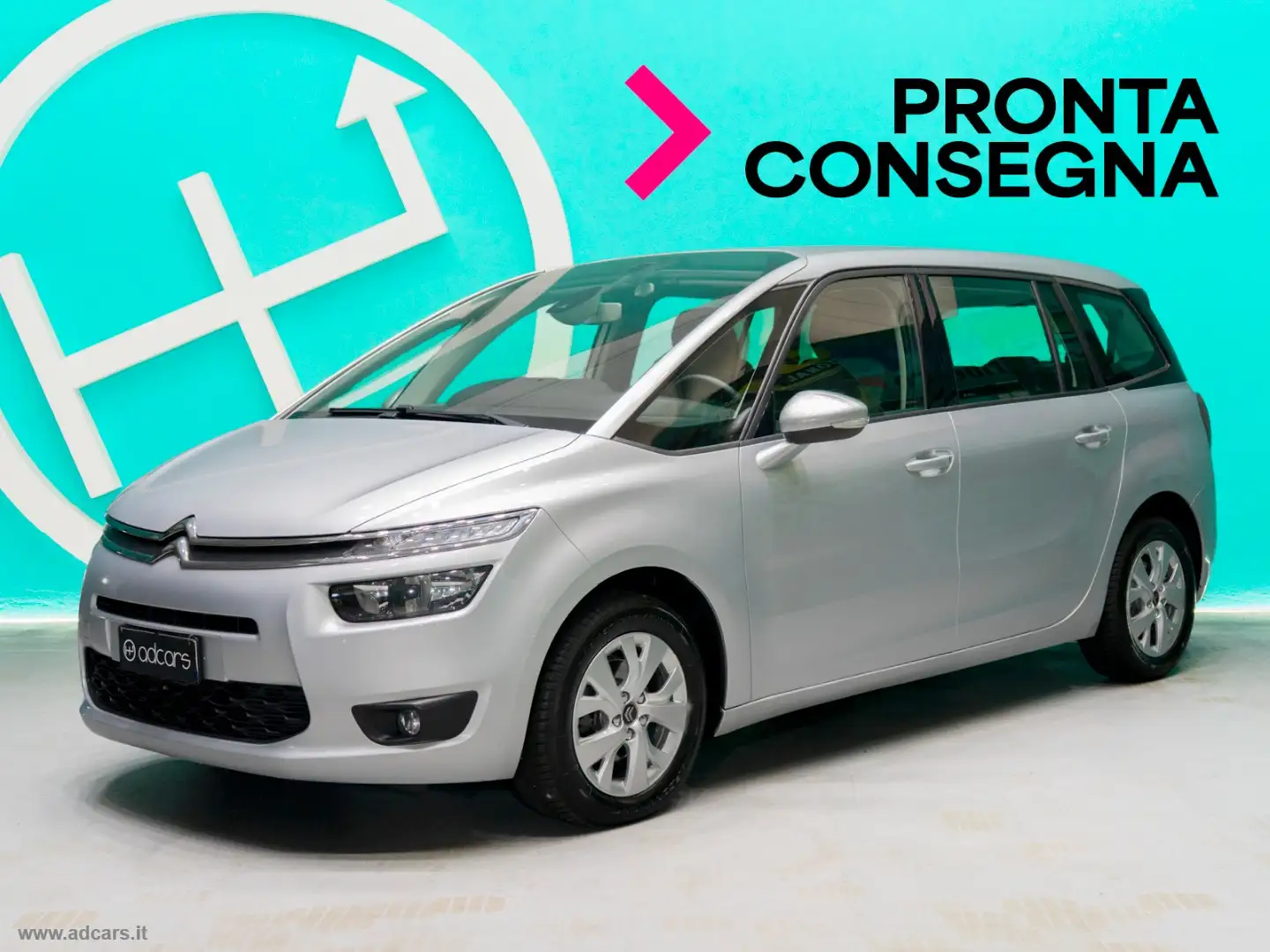 Citroen C4 Picasso 1.6 e-HDi 115 Exclusive 7 POSTI Gris - 1