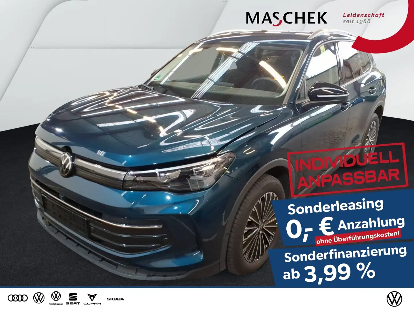 Volkswagen Tiguan Goal 2.0 TDI AHK Navi RearView Sitzh. AHK Blau - 1
