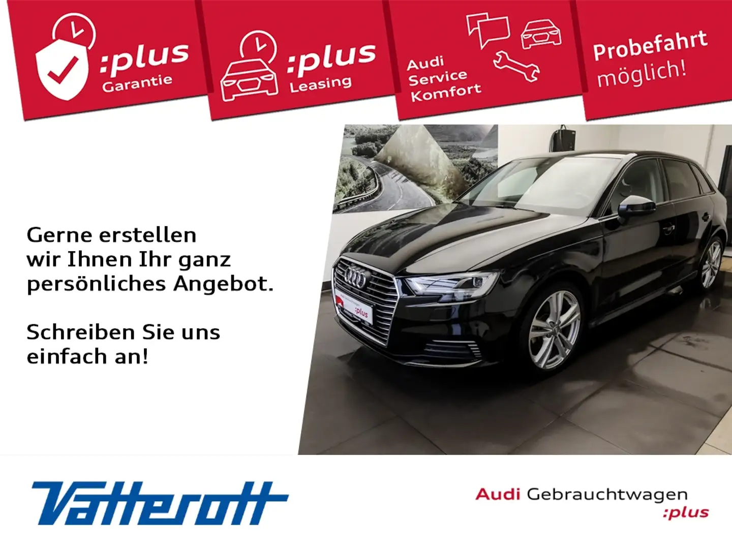 Audi A3 Sportback 40 TFSI e-tron Sport Navi LED Virt. Cock Schwarz - 1