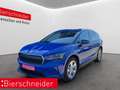 Skoda Enyaq 80 82 kWh MATRIX-LED NAVI AHK ACC SSIDEASS SHZ Blau - thumbnail 1