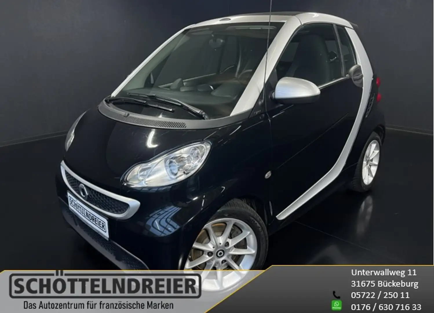 smart forTwo cabrio softouch passion Schwarz - 1