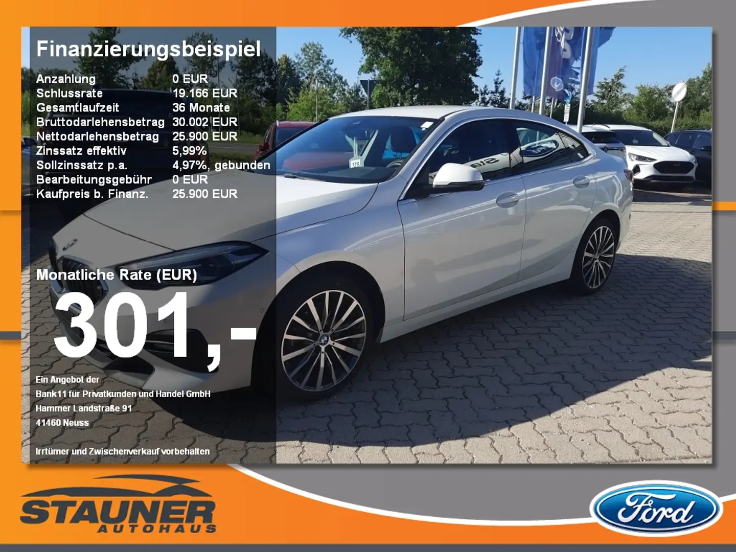 BMW 218 i Gran Coupe Adva. Kamera Leder Navi LED DAB Weiß - 1