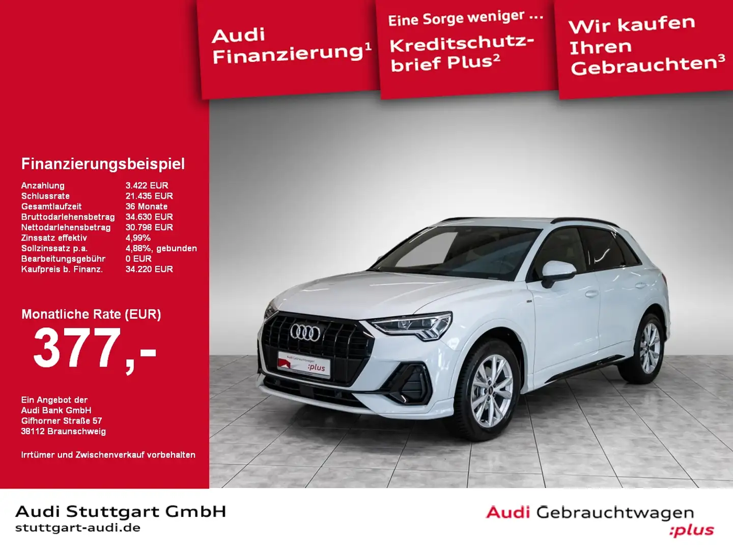 Audi Q3 35 TFSI S line AHK LED Keyless virtCo Kamera Bianco - 1