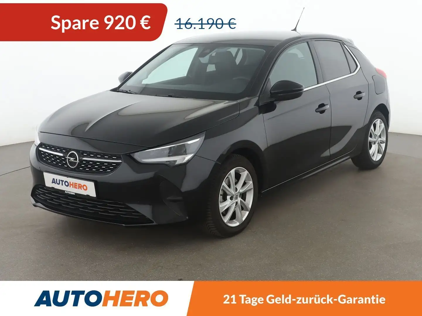 Opel Corsa 1.2 Turbo Elegance *NAVI*LED*PDC*SHZ*LHZ*ALU* Schwarz - 1