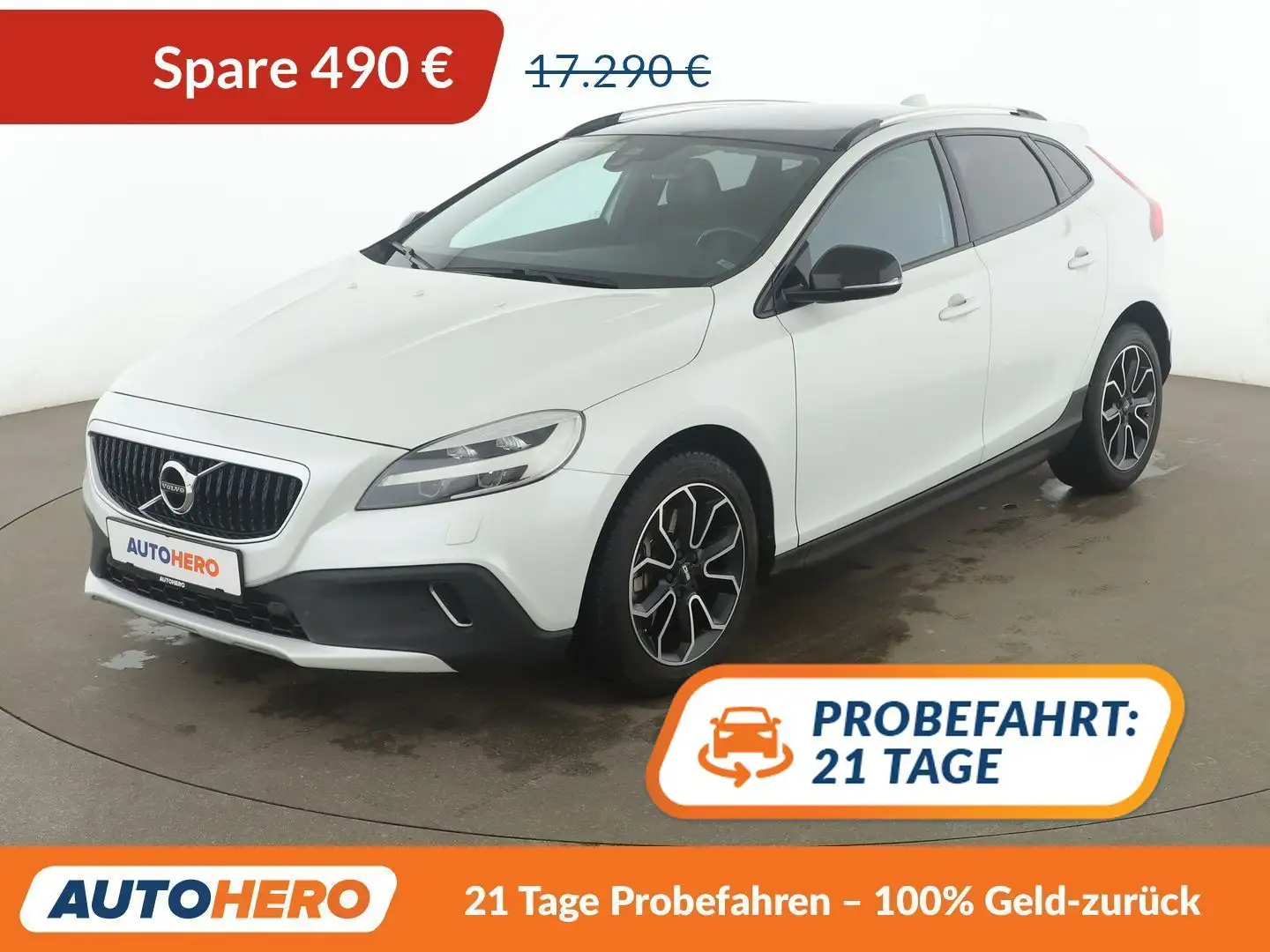 Volvo V40 2.0 D4 Summum Aut.*NAVI*TEMPO*CAM*PDC* Weiß - 1