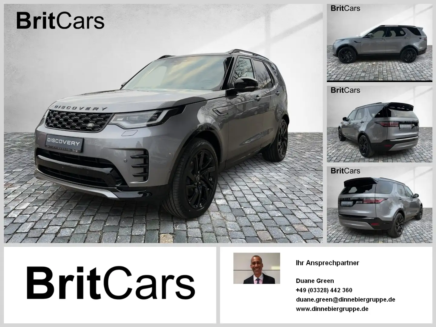 Land Rover Discovery 3.0 Diesel D250 Dynamic SE Luft 360 Gris - 1