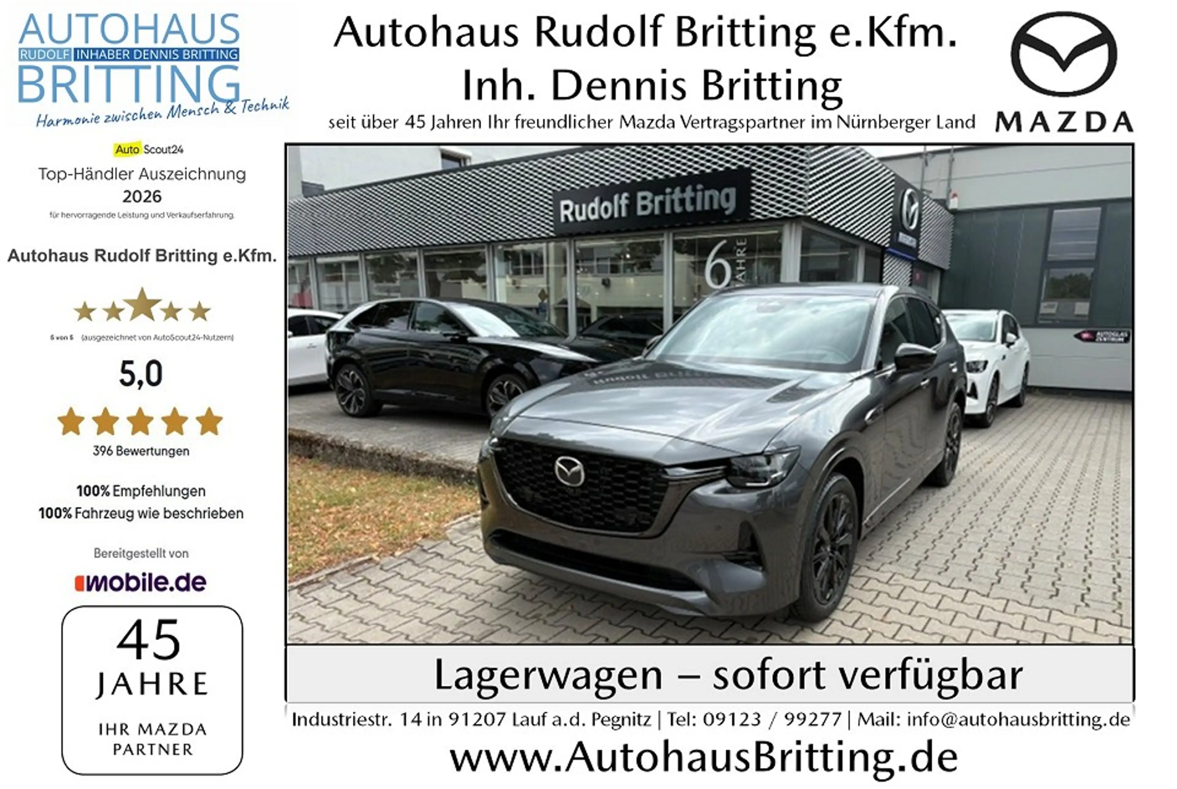 Mazda CX-60 3.3L e-SKYACTIV D 254ps 8AT AWD Homura COSO BLOP