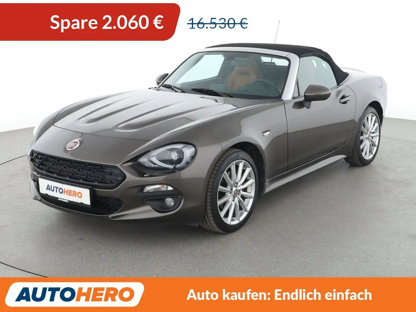 Fiat 124 Spider 1.4 Turbo Lusso*NAVI*LED*CAM*PDC*SHZ*KLIMA* Braun - 1