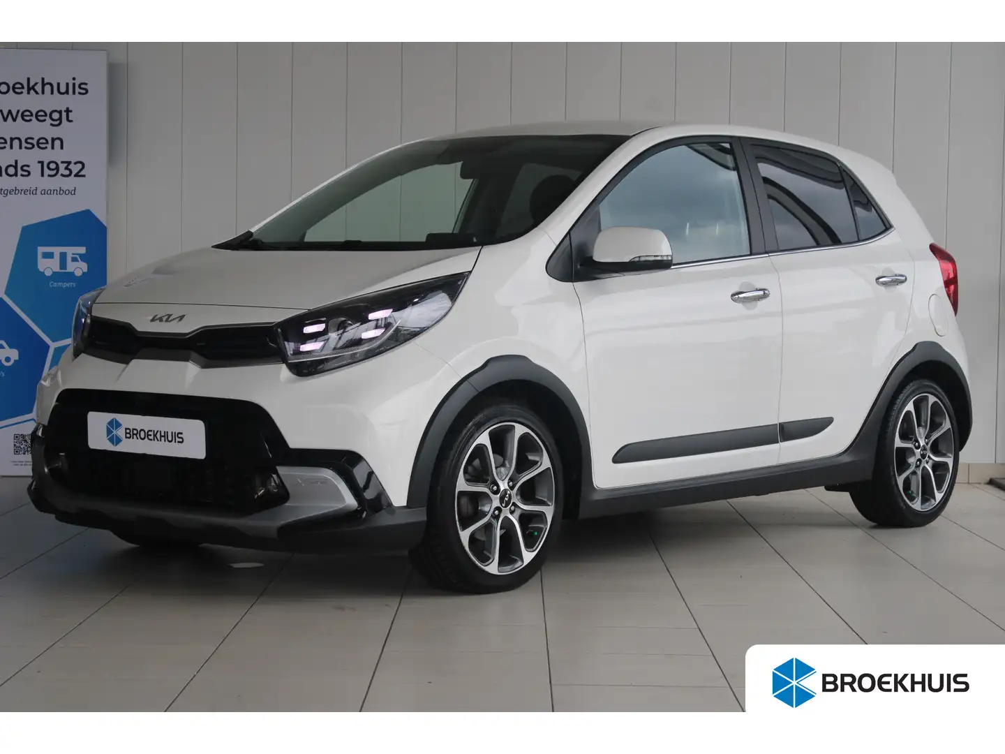 Kia Picanto 1.0 100-PK T-GDi X-Line 5p LUXE UITVOERING | LEDER Wit - 1