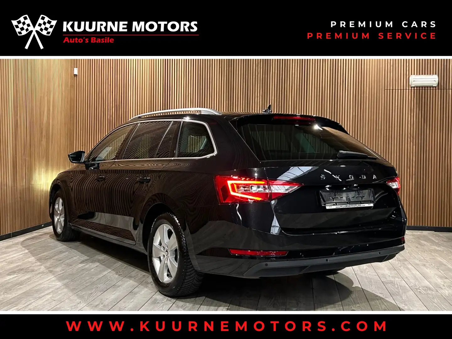 Skoda Superb Combi 2.0 TDI DSG Led/Cam/Pdc/Gps/Bt *1j garantie* Zwart - 2