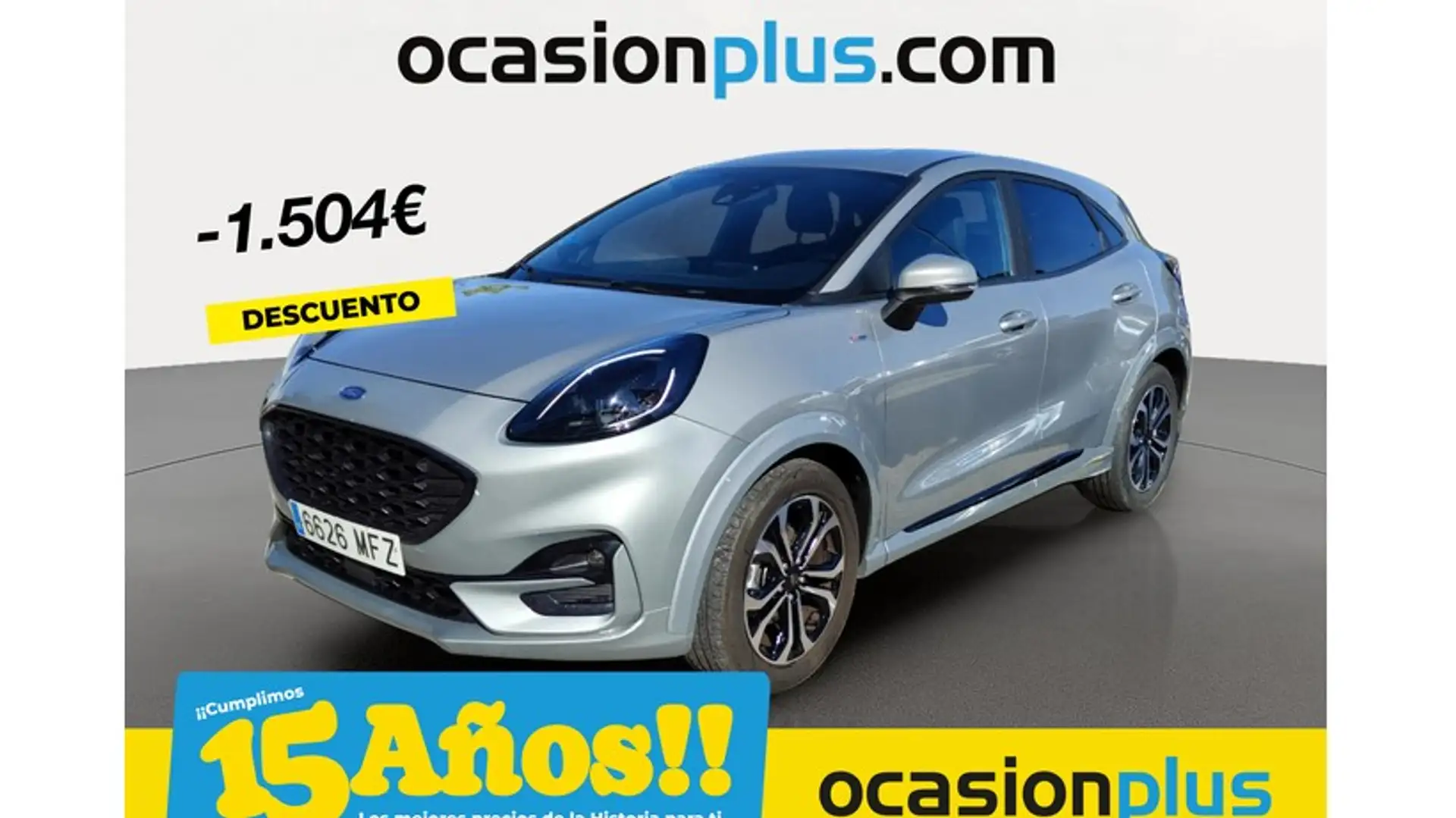 Ford Puma 1.0 EcoBoost MHEV ST-Line 125 Silber - 1