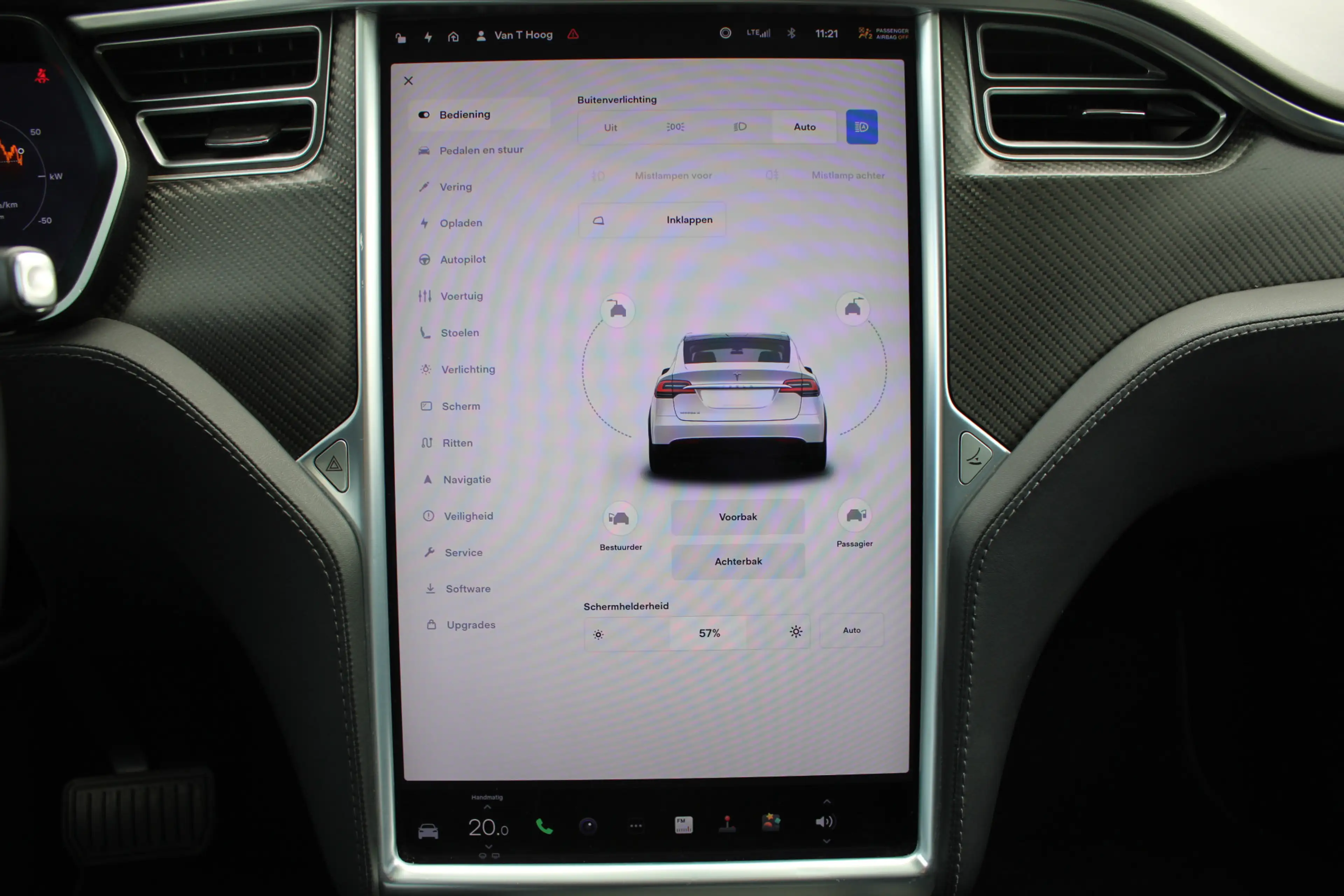 Tesla Model X 75D Base 6-PER LEDER CAMERA ACC CARPLAY — photo 21
