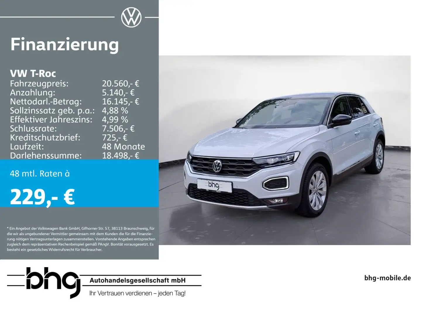 Volkswagen T-Roc 1.5 TSI ACT OPF DSG Sport Silber - 1
