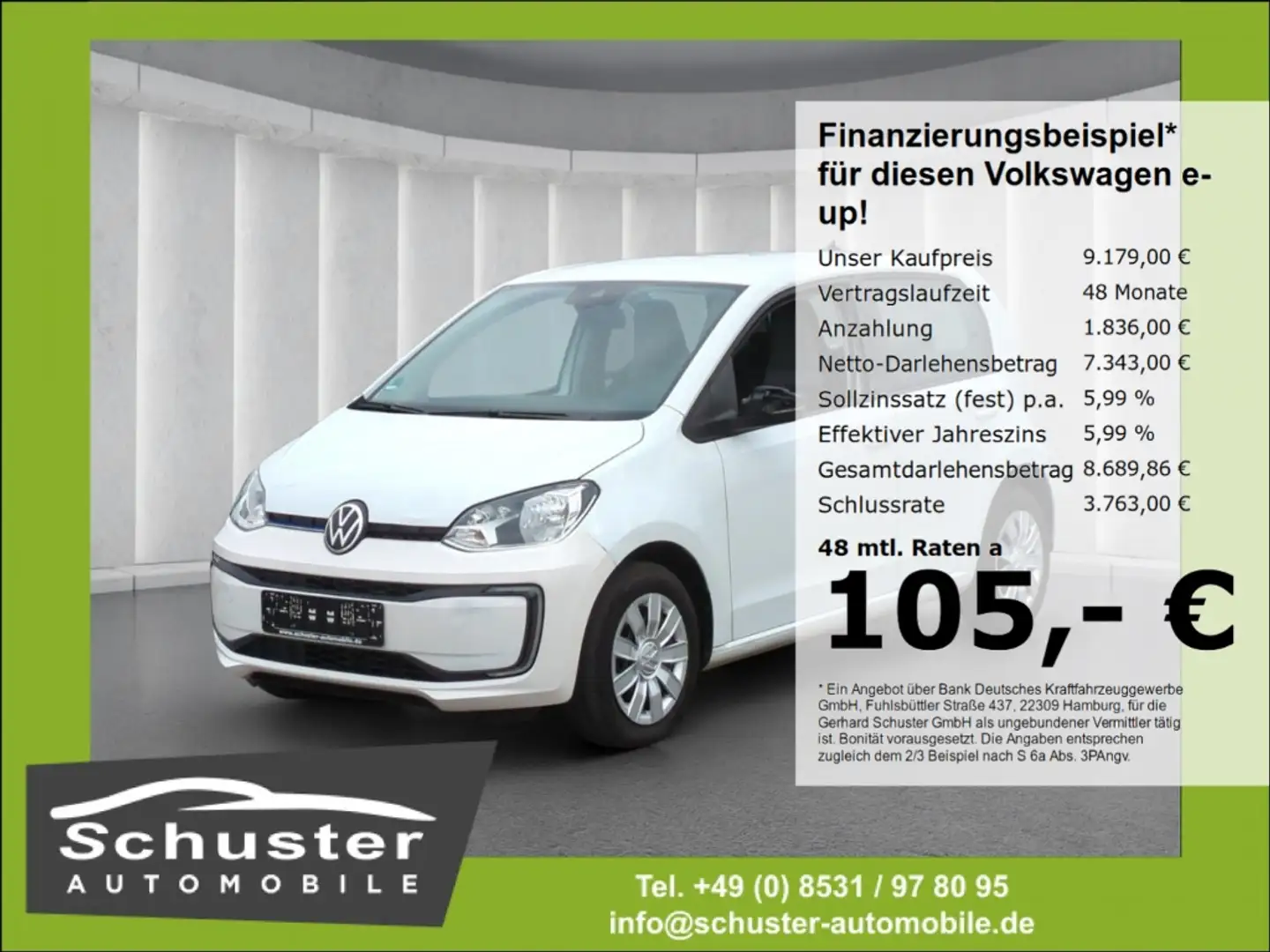 Volkswagen e-up! move Klimaaut DAB SHZ Rückfahrkam PDC Temp Alb - 1
