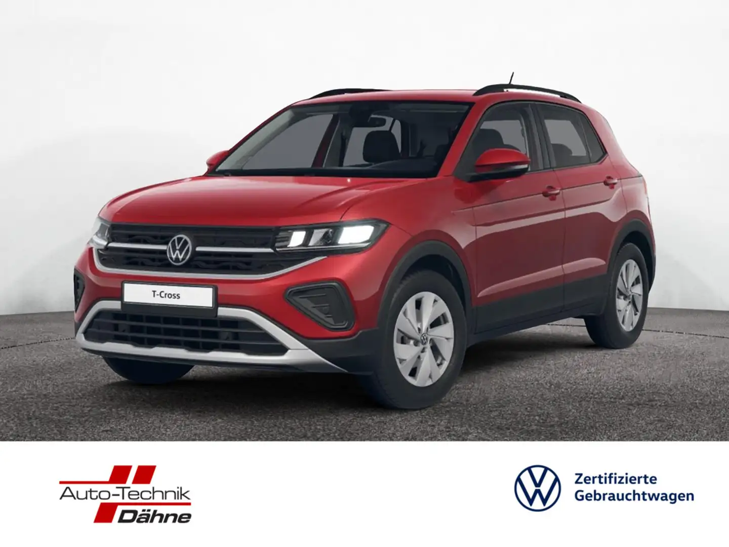 Volkswagen T-Cross 1.0 TSI KLIMA PDC SHZ KAMERA ACC LED Rot - 1