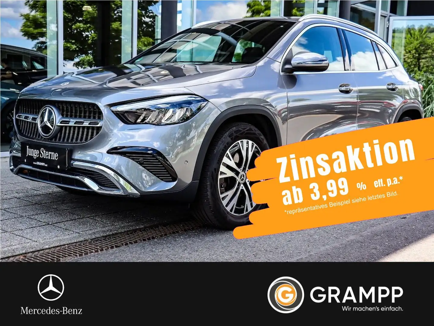 Mercedes-Benz GLA 180 d Progressive-Line-Advanced/AHK/Kamera Grau - 1