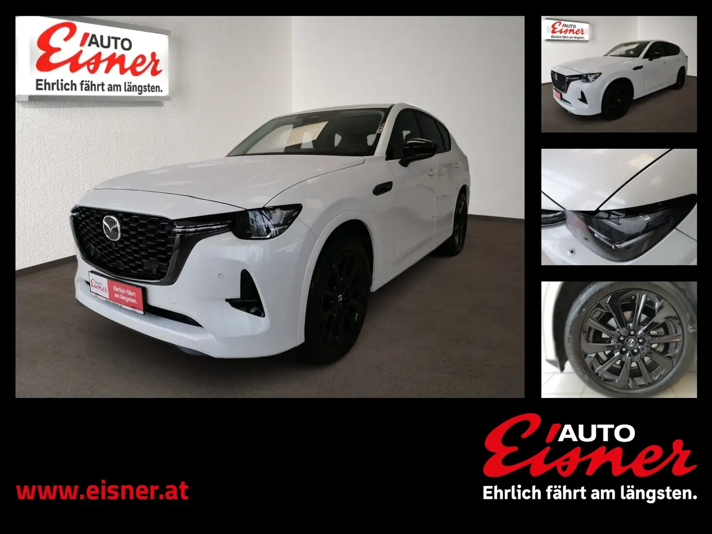 Mazda CX-60 2.5L PHEV AWD HOMURA CON/DRI/PAN Blanc - 1