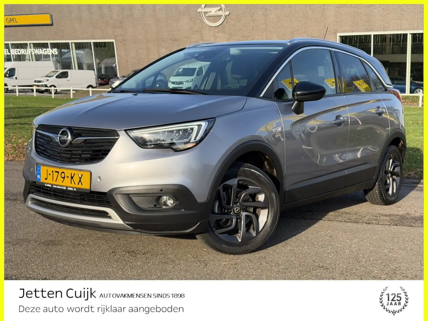 Opel Crossland X 1.2T #RIJKLAAR# | Vol-leder | Stoel en stuur verwa Gris - 1