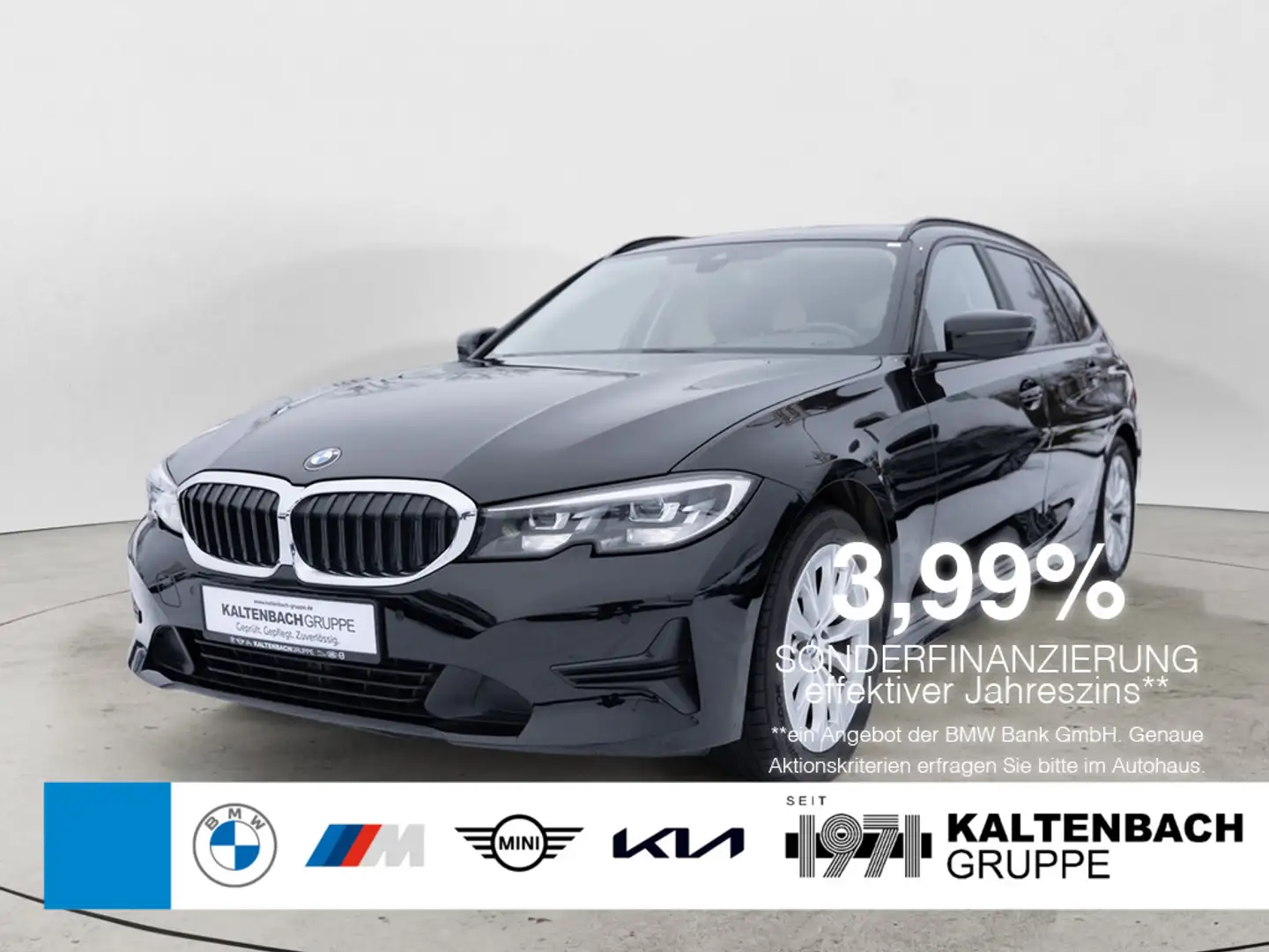 BMW 320 d Touring Advantage AHK LED NAVI SHZ PDC Schwarz - 1