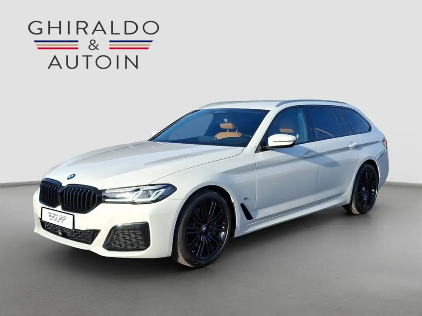 BMW 540 540d 48V xDrive Touring Msport 340CV Pelle LED Blanc - 1