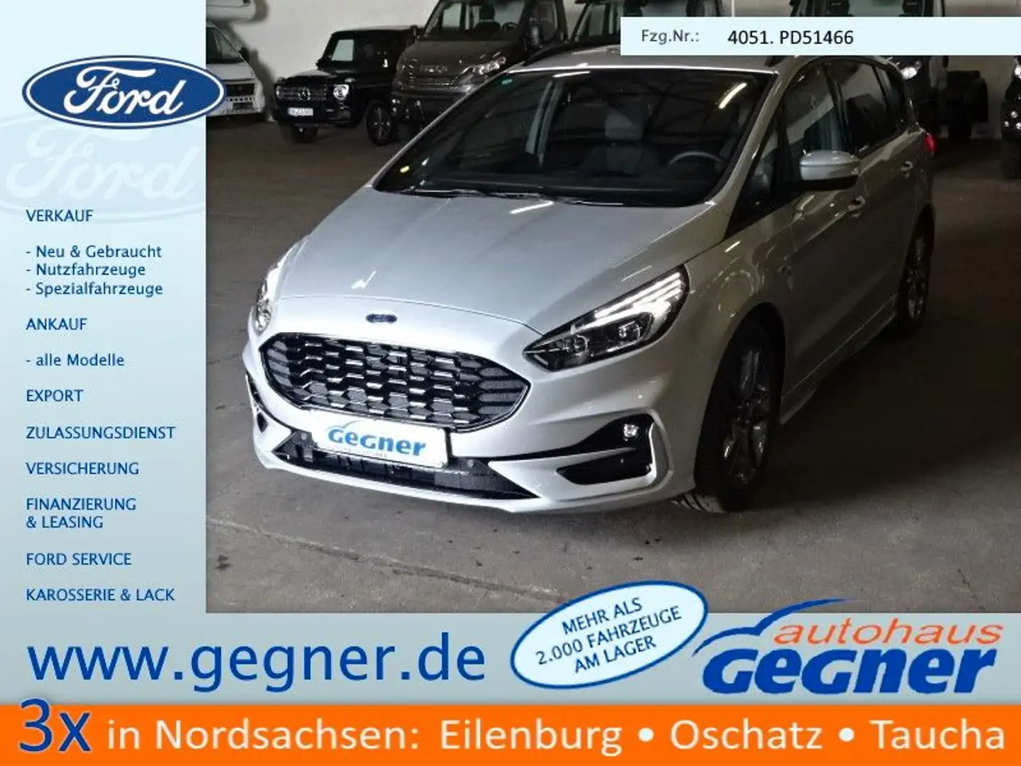 Ford S-Max ST-Line FHEV Autom AHK LED adapt. 7Sitze Argento - 1
