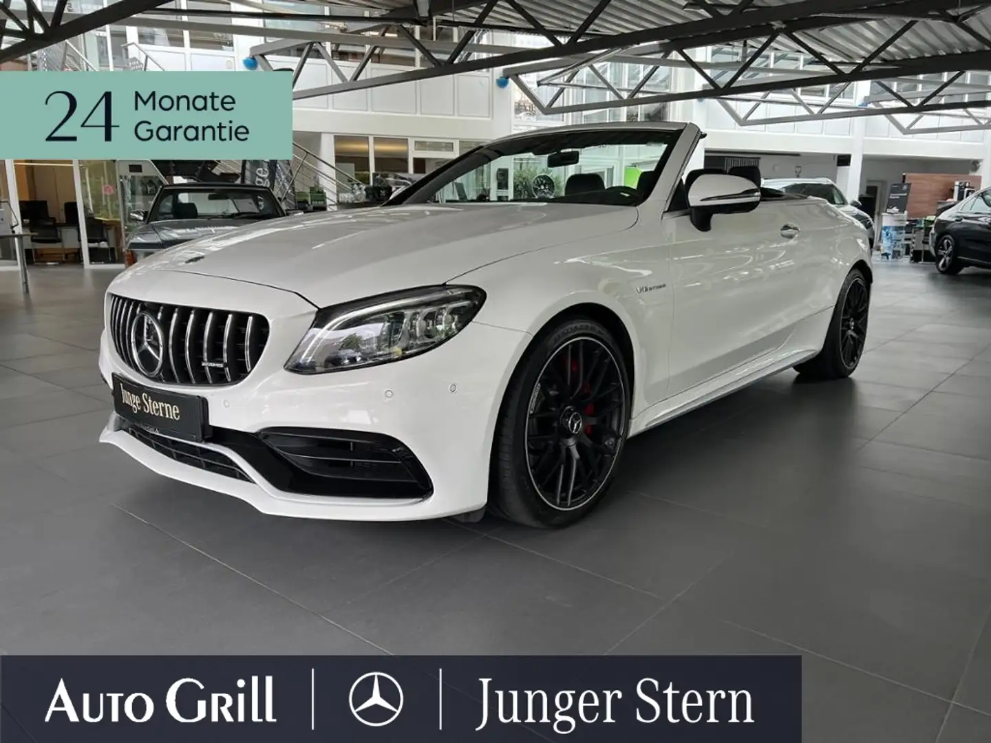 Mercedes-Benz C 63 AMG C 63 S AMG Cabrio Distronic Driver Burm 360 AGA Blanc - 2