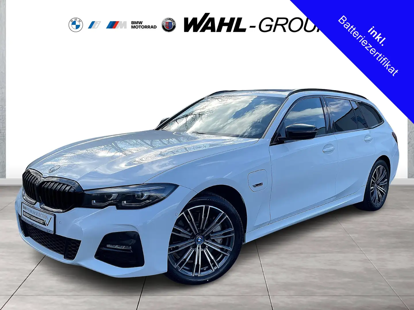 BMW 330 e TOURING M SPORT HEAD-UP HIFI DAB PANO LED KEYLES Wit - 1