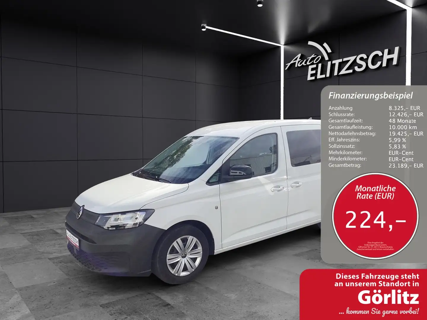 Volkswagen Caddy Kombi TSI 5-Sitze DSG NAVI RÜCK MFL Weiß - 1