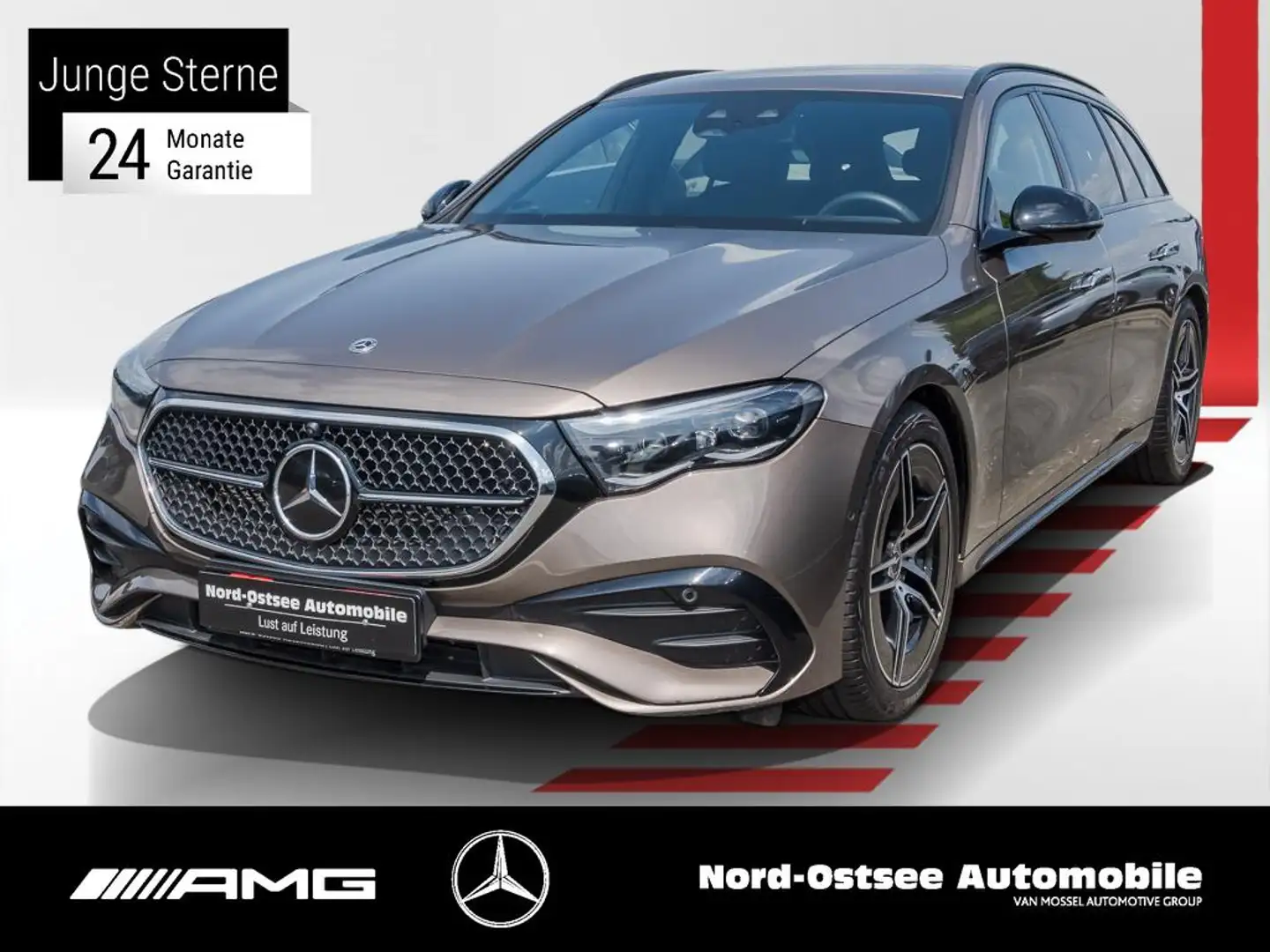 Mercedes-Benz E 220 d T AMG 360° NIGHT AHK BURMESTER MEMORY Brun - 1