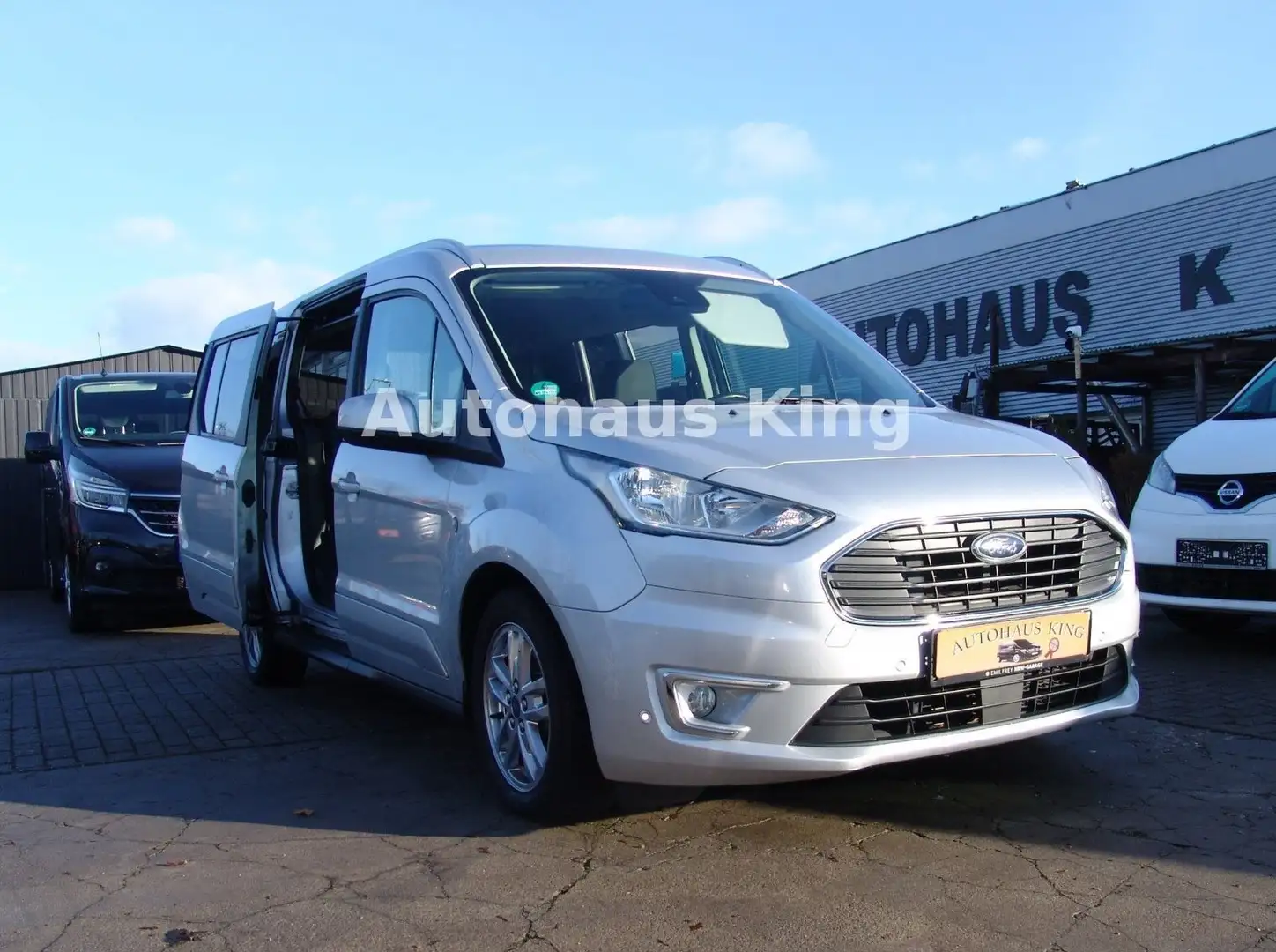 Ford Grand Tourneo Connect Titanium-AUT/PANO/7Si/NAVI Argent - 1