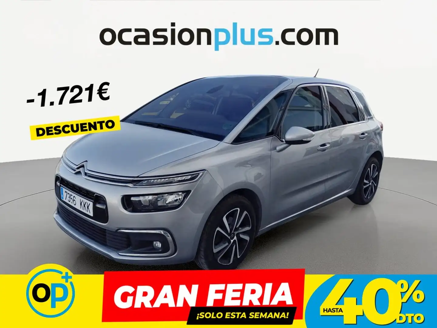 Citroen C4 Picasso 1.6BlueHDI S&S Feel 120 Gris - 1